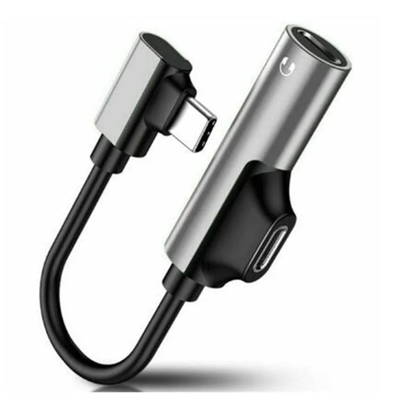 2в1 Тип C адаптер Tupe c 3,5 мм разветвитель AUX для huawei Mate30 P30 Pro samsung A70 аудио конвертер Auriculares Tipo C Adaptador - Цвет: as the picture shown