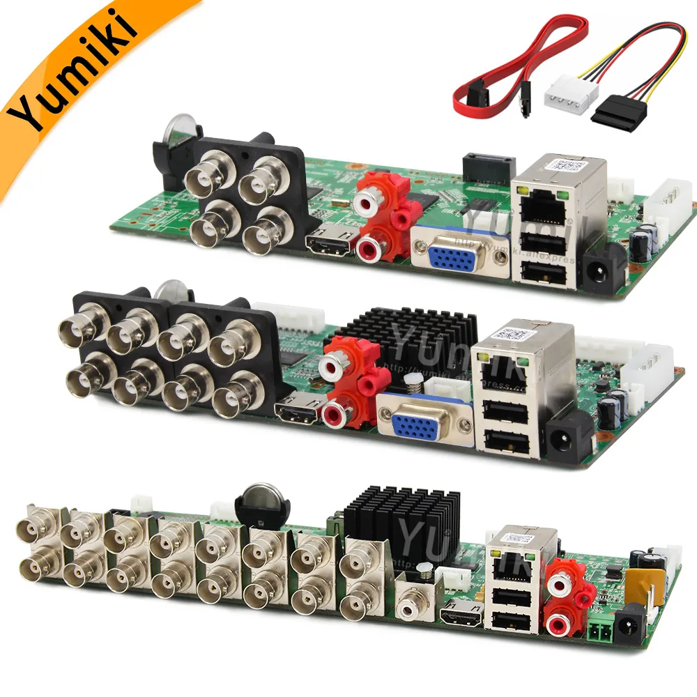 6 в 1 H.265+ 16ch/8ch/4ch AHD DVR плата для AHD 5MP 4MP 1080P 720P камера сохраняет большую ОЗУ HDD Xmeye Onvif плата CCTV DVR AHD DVR