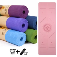 yoga mat 18305706mm tpe yoga mats position line non slip mat yoga beginner environmental fitness gymnastics mats exercise mat