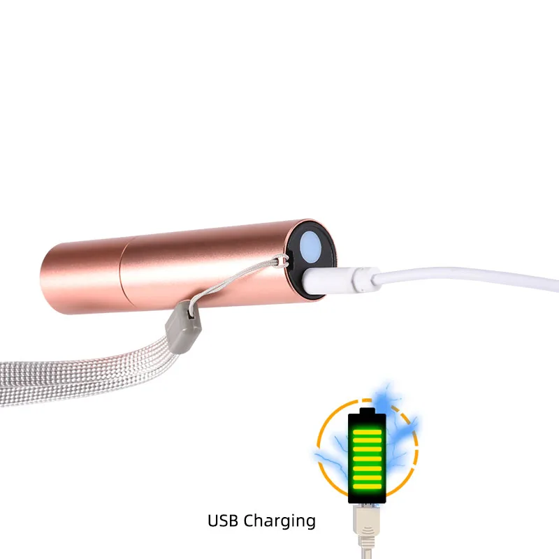 GIJOE Мини светодиодный фонарик Q5 usb Перезаряжаемый водонепроницаемый алюминиевый