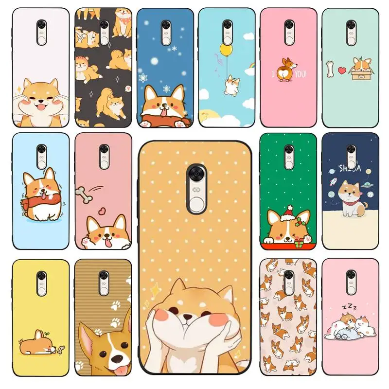 

Babaite Cute Corgi Dog Phone Case for Redmi 5 6 7 8 9 A 5plus K20 4X 6 cover