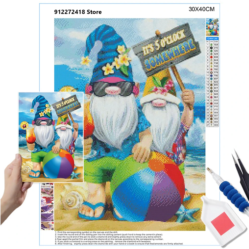 Новая Алмазная картина сделай сам вышивка крестиком Санта-Клауса алмазная