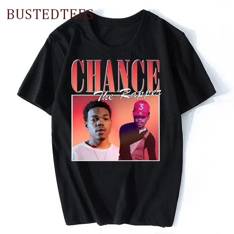 

Chance The Rapper Fashion Men's Tshirt Printed Short Sleeve T-shirts Casual High Quality Cotton Streetwear Hip Hop Graphic Tees