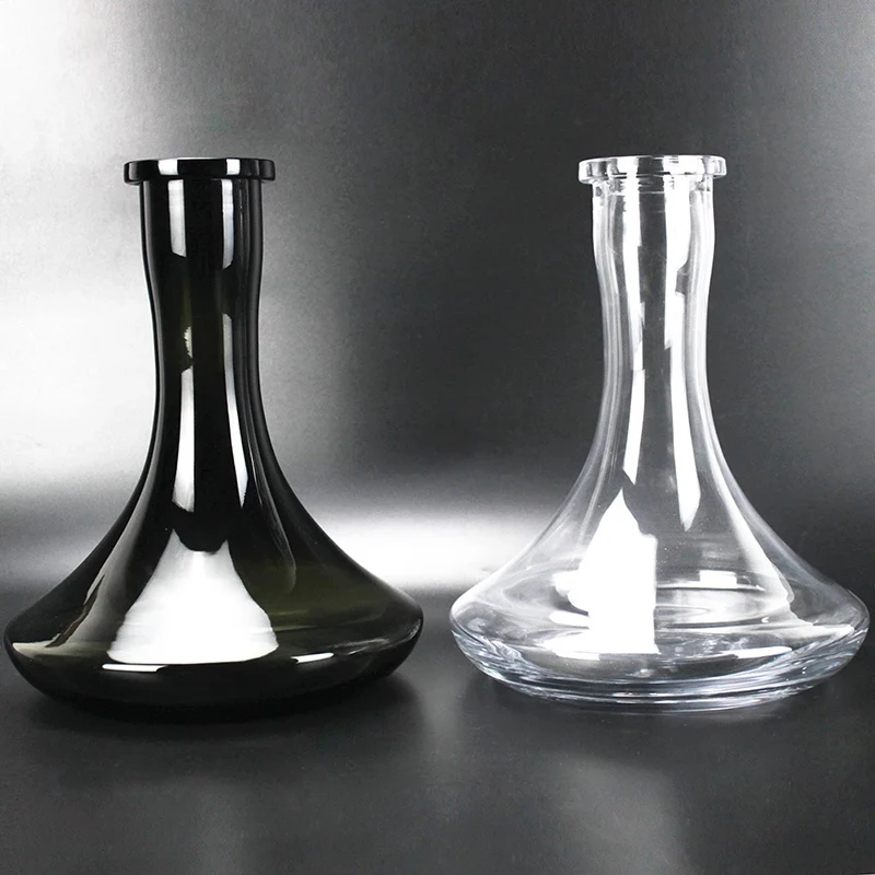 

Hookah Flask Strong Mouthpieces Modern Bulb Metal Hand Crafted Glass Transparent Durable Shisha Accessories Base