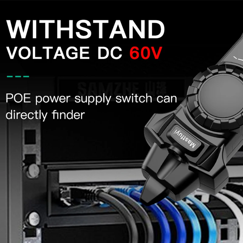 Тестовый сетевой инструмент FY8172 тестер с ЖК-дисплеем и кабелем Lan POE для