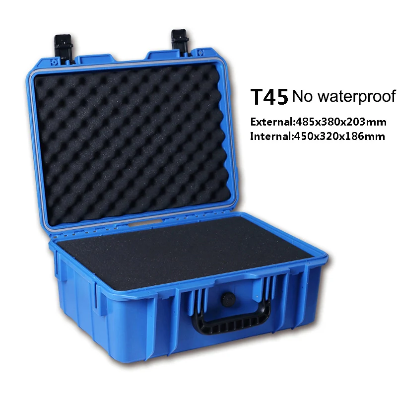 485x380x203mm ABS пластиковый герметичный ящик для инструментов, защитное оборудование для камеры, чехол для инструментов, ударопрочный чехол для инструментов с пенопластом - Цвет: 485x380x203mm