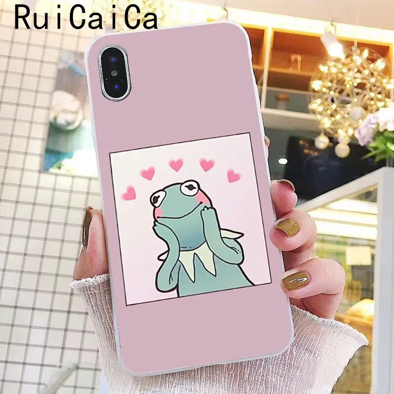 Ruicaica лягушонок Кермит милый мультфильм мягкий силиконовый чехол для телефона