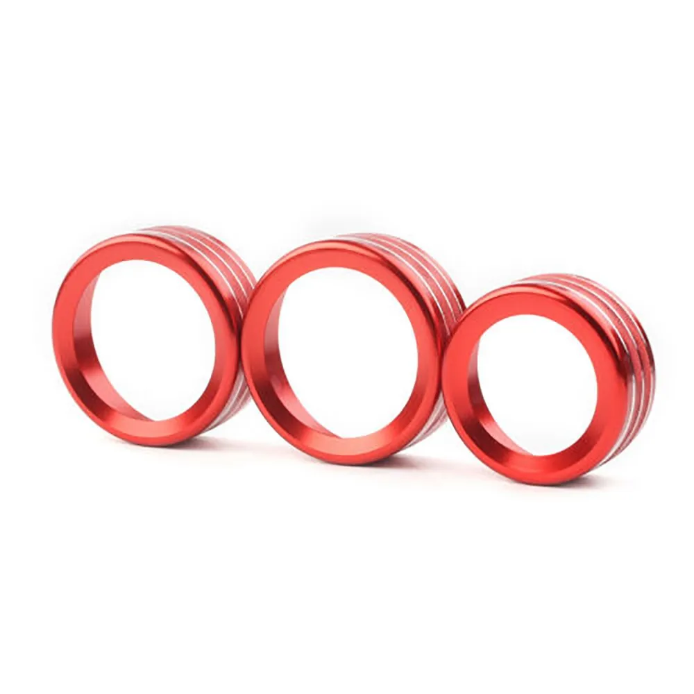 

2017-2020 AC Switch Knob 3x Decor For Romeo Giulia Stelvio Red Accessories