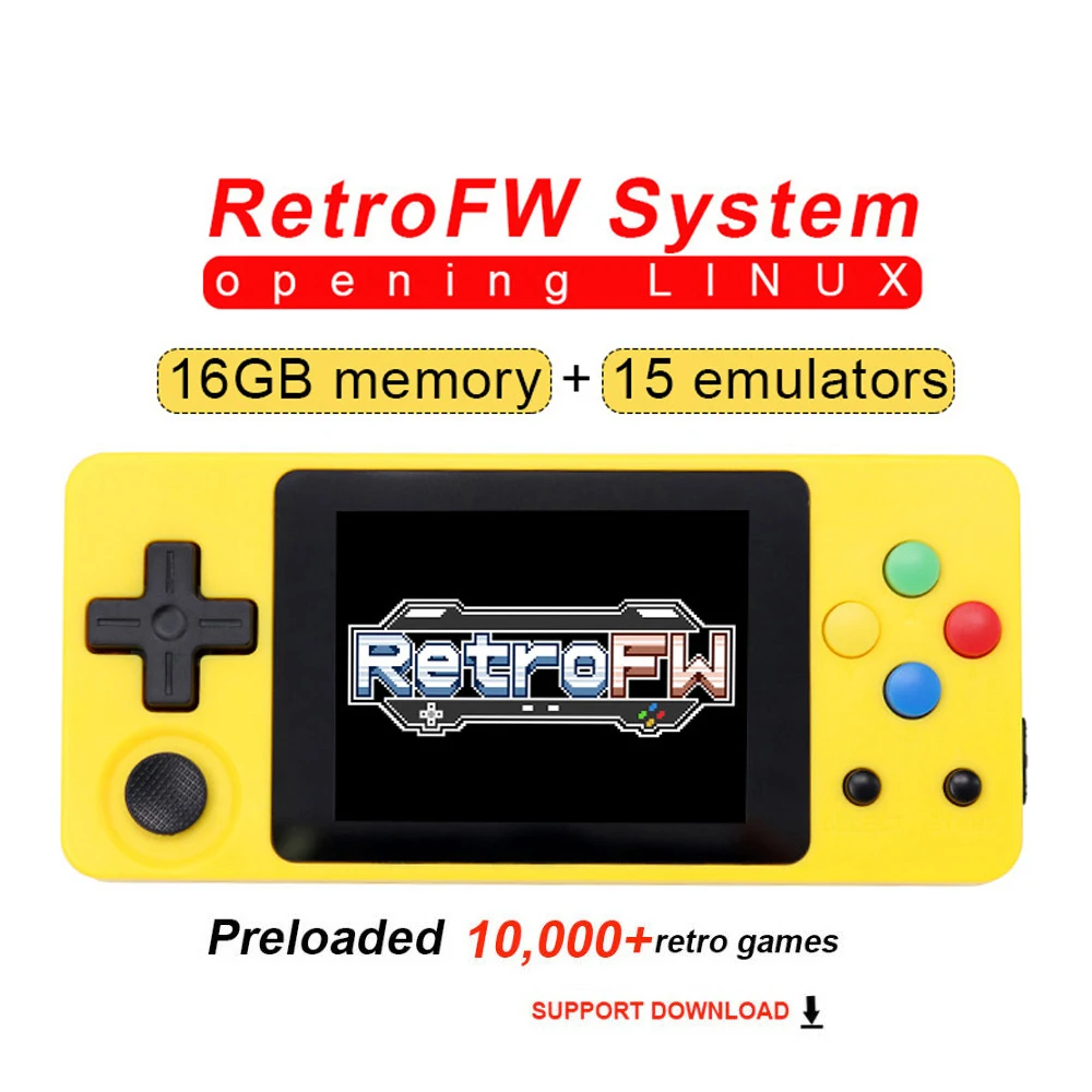 Новая LDK игровая консоль OPENDINGUX с открытым исходным кодом RetroFW LINUX система DIY 2,6 ''16 GB ностальгическая Ретро игра детская игра