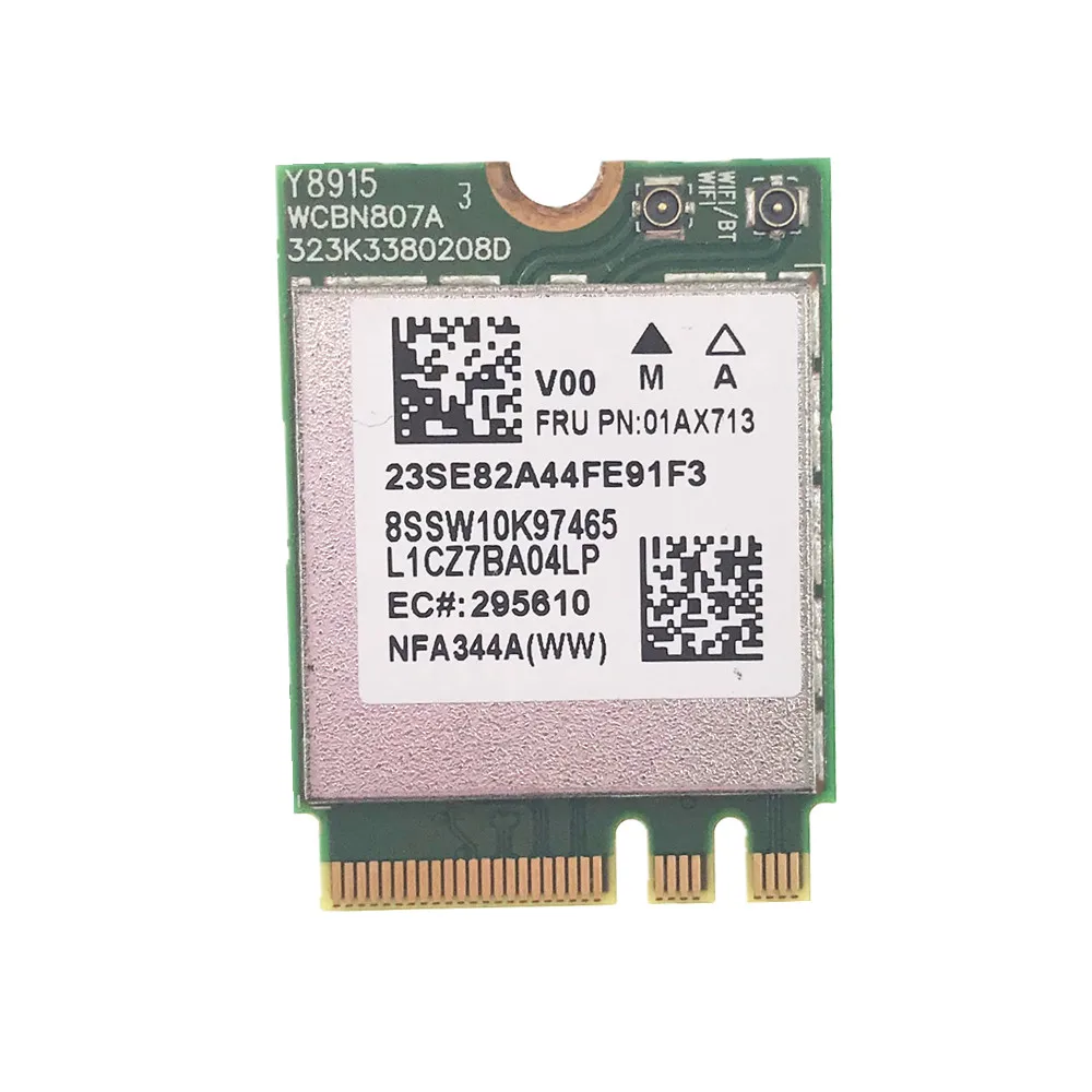 NFA344A QCNFA344A M.2 WiFi карта для Lenovo ThinkPad 710S E470 E475 E570 E575 V310 YOGA 710 720 910 Series FRU 01AX713|Сетевые