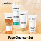 Средство для отбеливания лица LANBENA VC, ECTOIN, успокаивающее, чувствительное, от акне, уход восстановление 24K, золотистый пептид, очищающее средство для лица, против старения, уход за кожей, 100 г