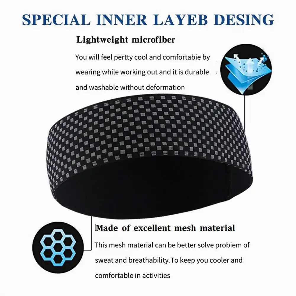 Мужские и женские мужские дышащие спортивные головные уборы со светоотражающей