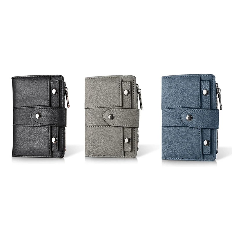 

Autumn And Winter Women's Short Wallet PU Leather Multi-Card Change Card Holder