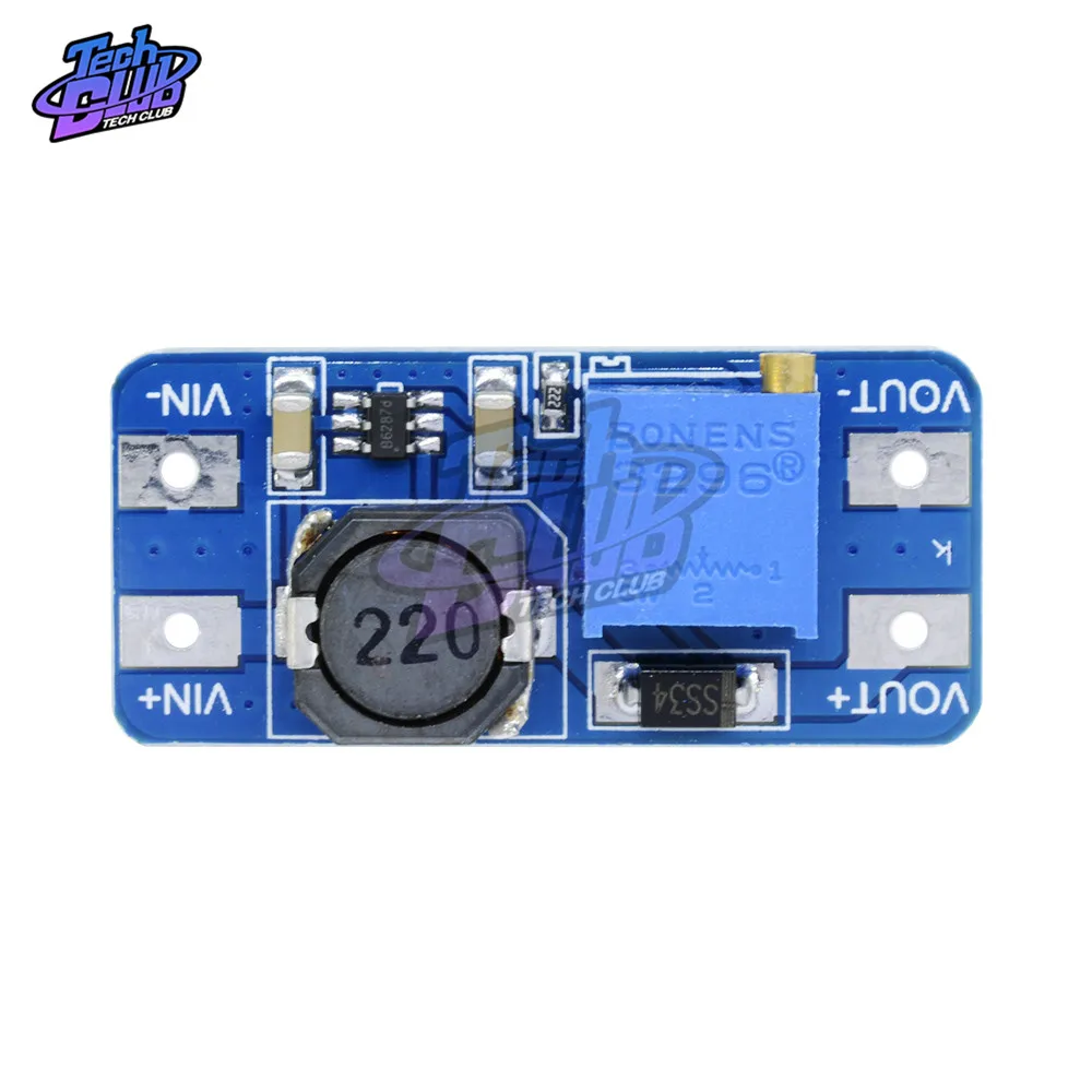 MT3608 Регулируемый усилитель конвертера модуль питания повышенная плата макс.