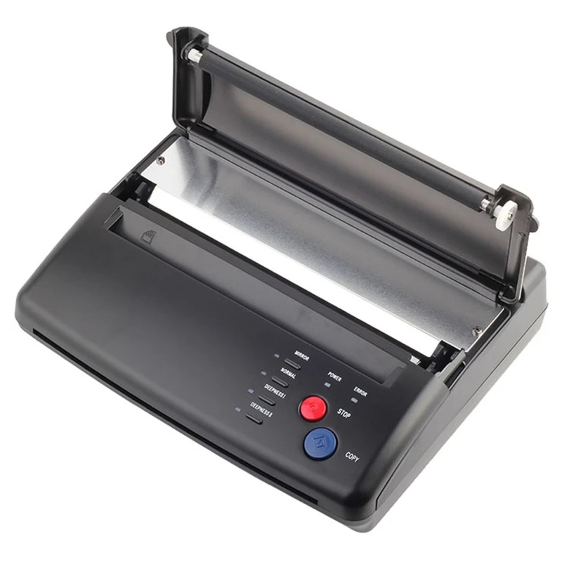 

US Plug Professional Black Tattoo Transfer Machine Thermal Printer Copier Tattooist Tattoo Shop Accessories