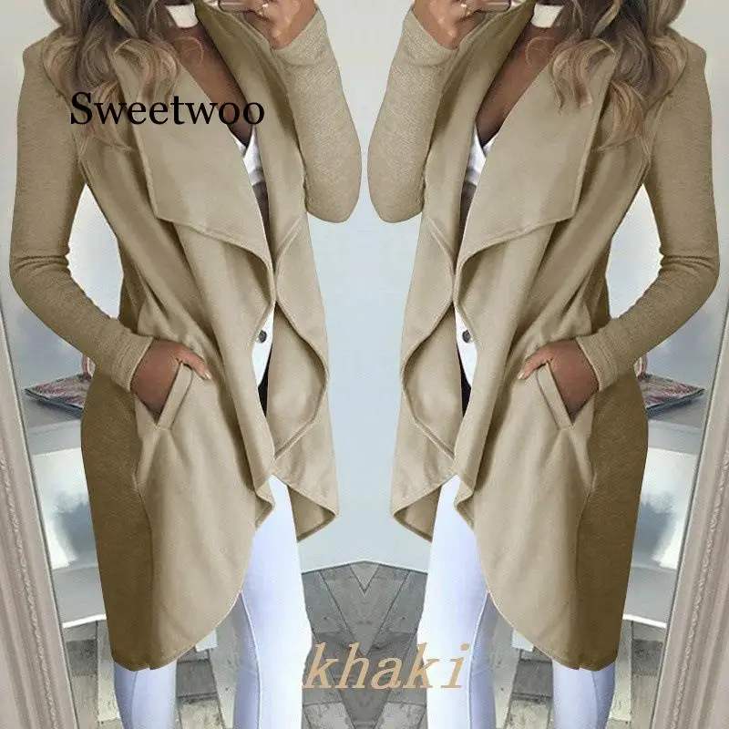 Женская зимняя куртка водопад Дамский кардиган верхняя одежда облегающий