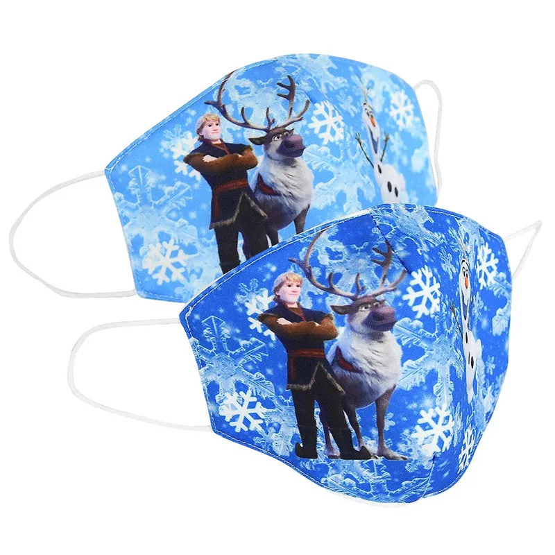 Disney Frozen Marvel Человек-паук детское лицо Maks 2 Эльза Анна Олаф хлопок Анти-пыль