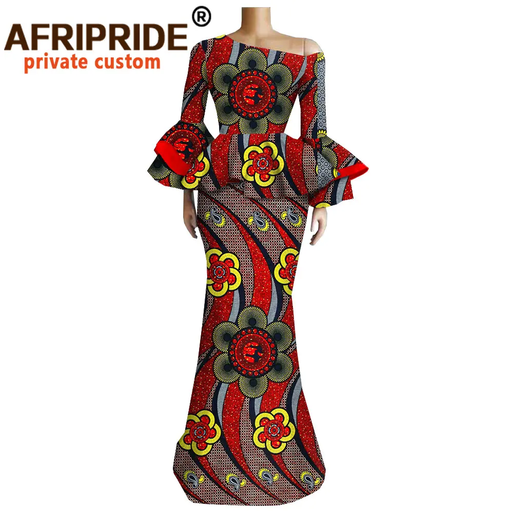 Африканские платья для женщин Afripride индивидуальное изготовление расклешенные