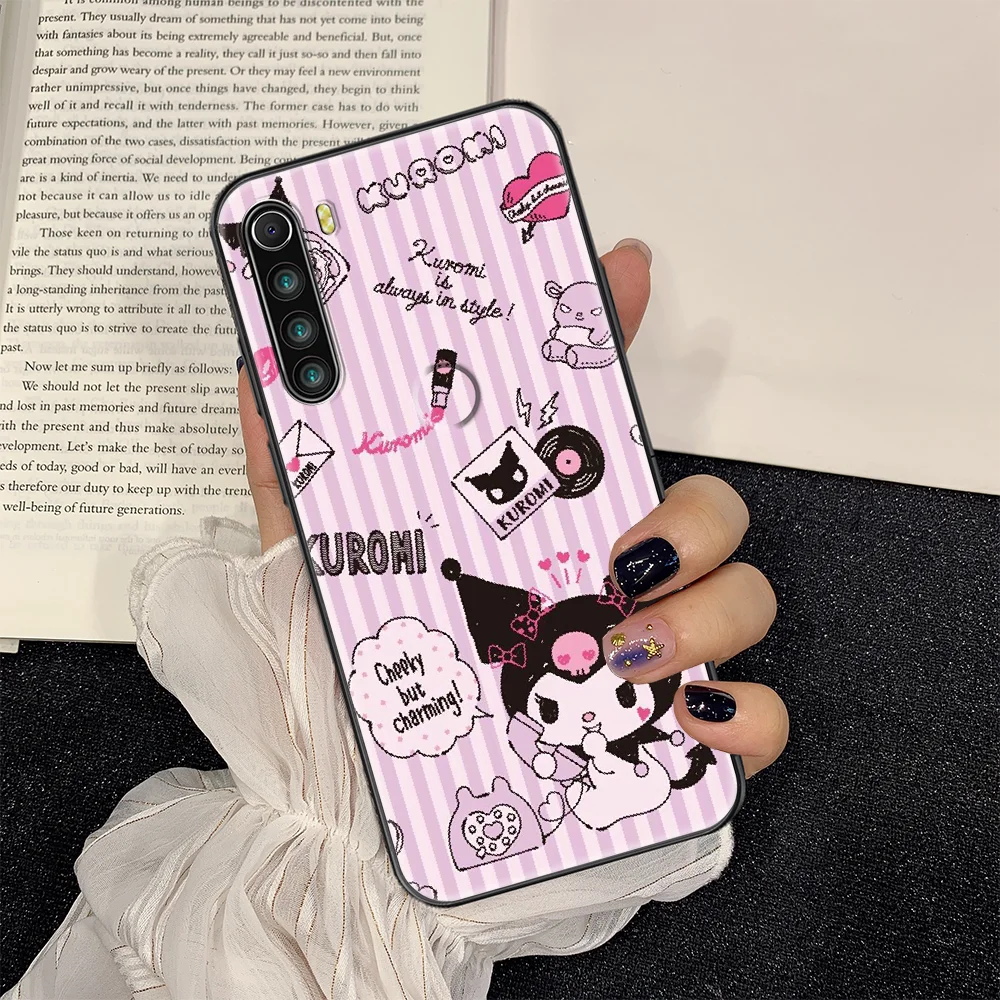 

Lovely Cute Kuromis Phone case For Xiaomi Redmi Note 7 7A 8 8T 9 9A 9S 10 K30 Pro Ultra black tpu Etui art bumper luxury