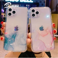 gradient marble glitter phone case for iphone 12 pro 11 pro max xr xs max x 7 8 plus se 2020 bumper shockproof clear back cover