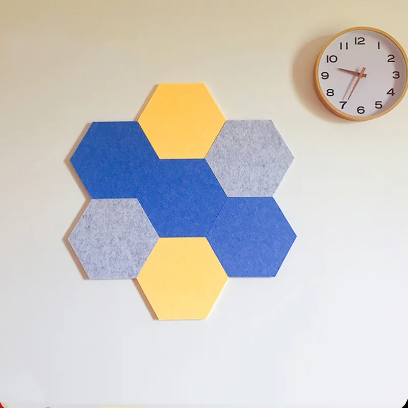 Самоклеящаяся Шестигранная фетровая настенная пластина WS101 с клеем для задней