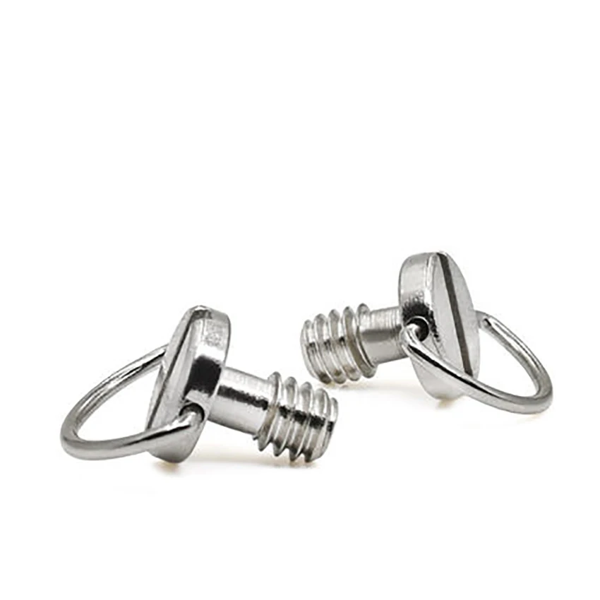 

5PCS/Lot D-Ring Hinged Screw Quick Release Camera Fixing Screw Adapter Converter with Standard 1/4 Thread for Camera