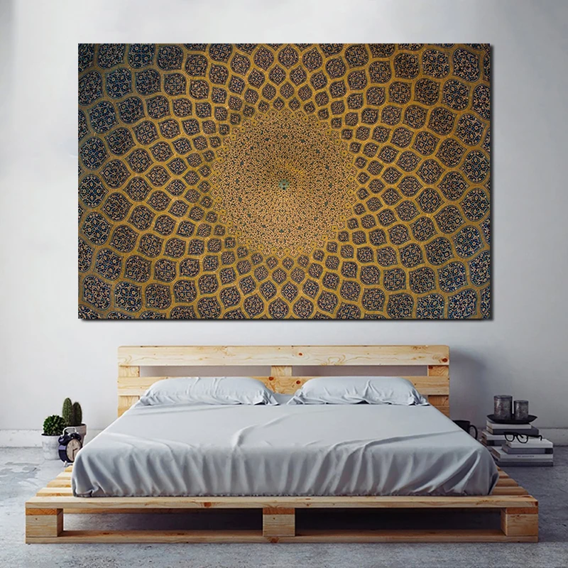 

Islamic Mosque Architecture Wallpaper Canvas Painting Print Living Room Home Decor Modern Wall Art Oil Painting Poster Pictures