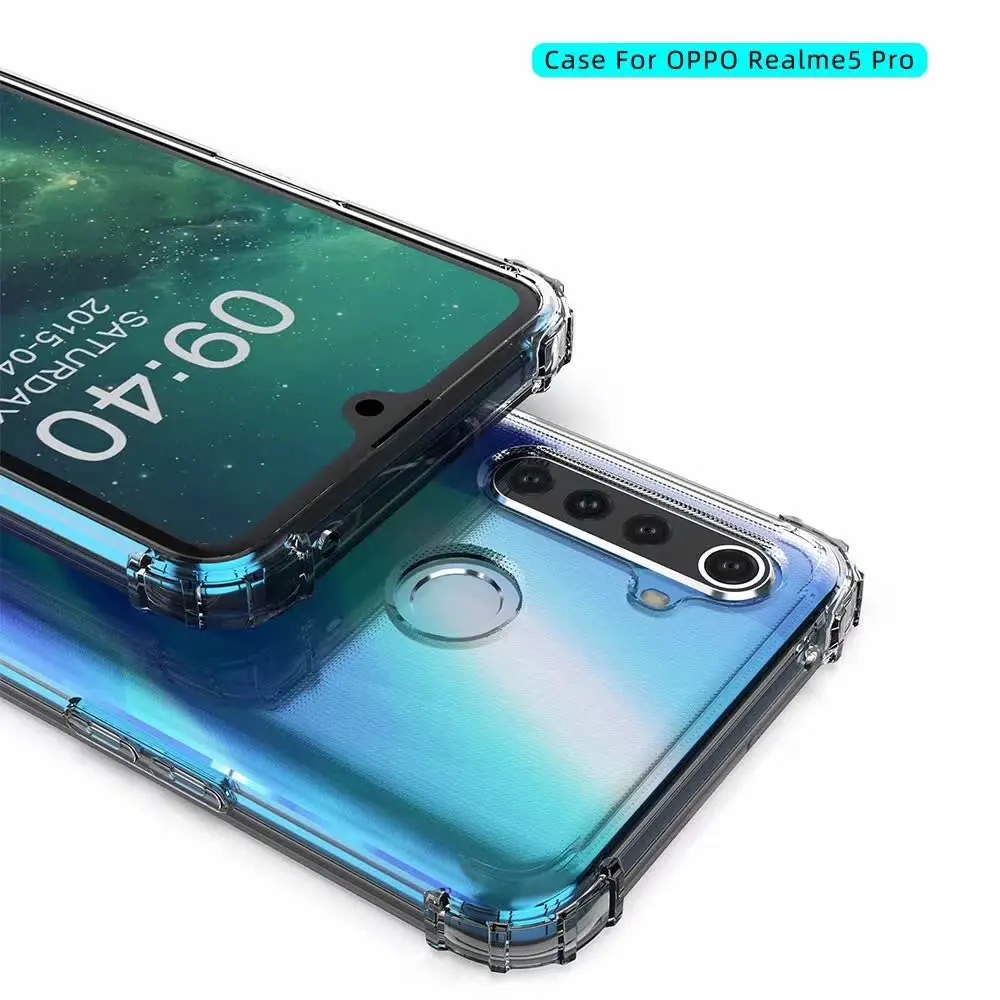 Airbag DropProof Anti-shock Armor Case for oppo realme X K3 C2 5 Pro Q Reno 2 2Z 2F A9 2020 A11X A1K Cover TPU Soft Phone |