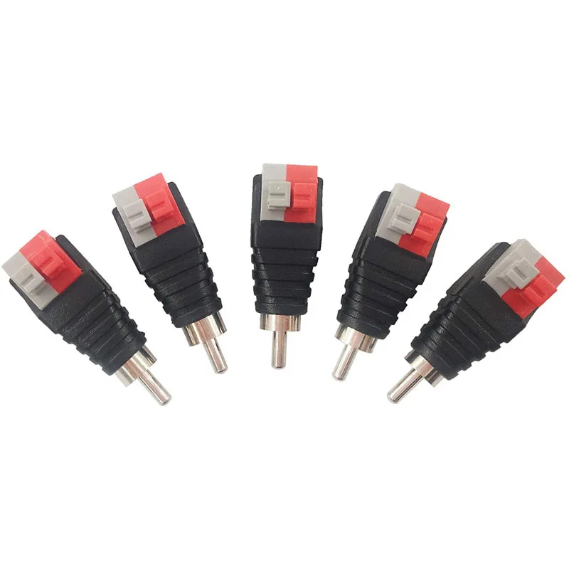 

Стандартный Штекерный разъем RCA для аудиосистемы, Штекерный разъем для оборудования мониторинга светодиодный светодиодных ламп