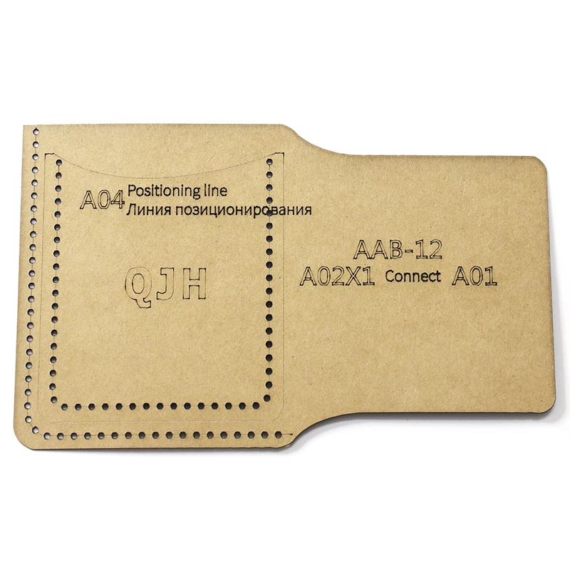 1 комплект кожаного ремесла модный Индивидуальный короткий кошелек упаковка для