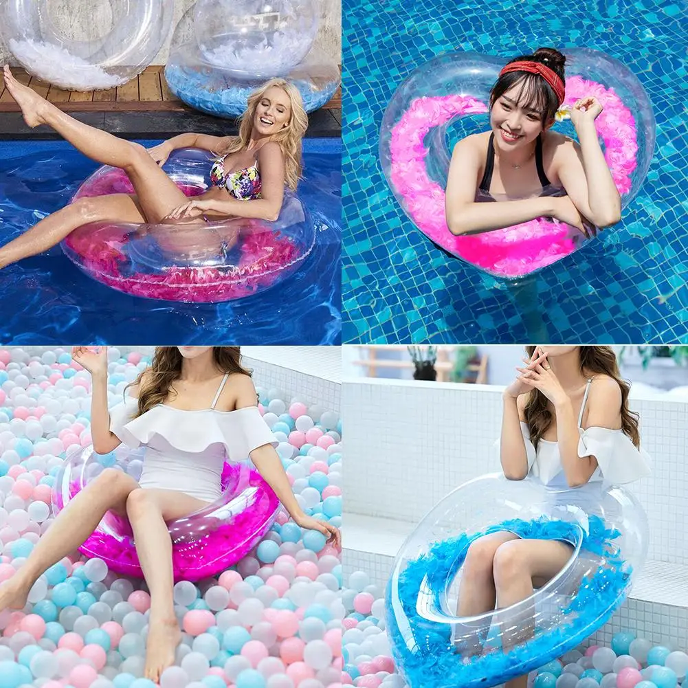 

Glitter Inflatable Pool Float Swimming Ring Funny Pool Tube Toys For Summer Water Parties Outdoor Beach Swimming Pool Water