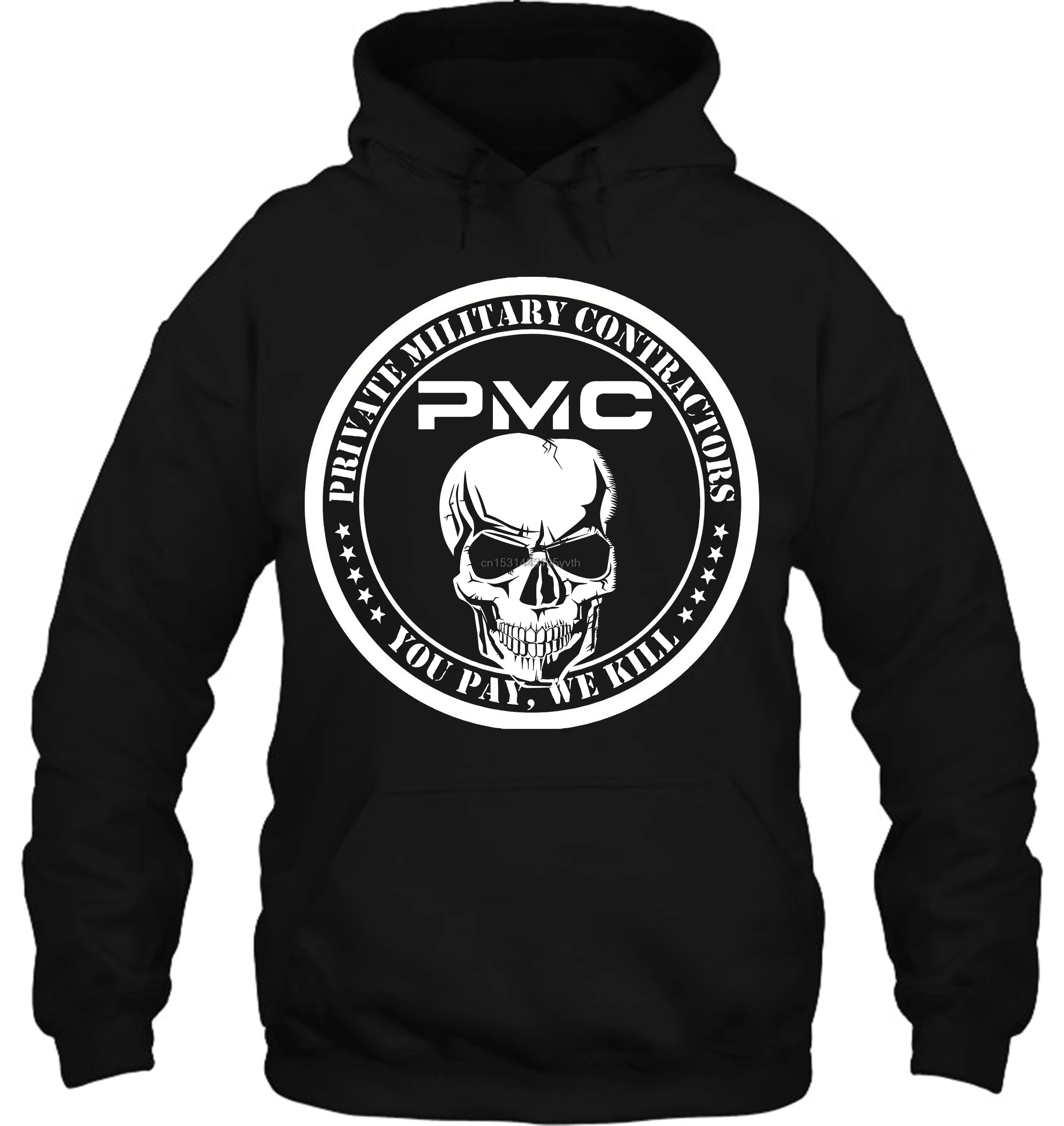 Толстовка с капюшоном для мужчин и женщин худи в стиле милитари надписью You Pay We Kill