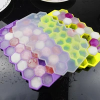 37 grids ice cube maker mould soft silicone ice cream mold creative honeycomb shape ice tray storage mold kitchen tools gadgets