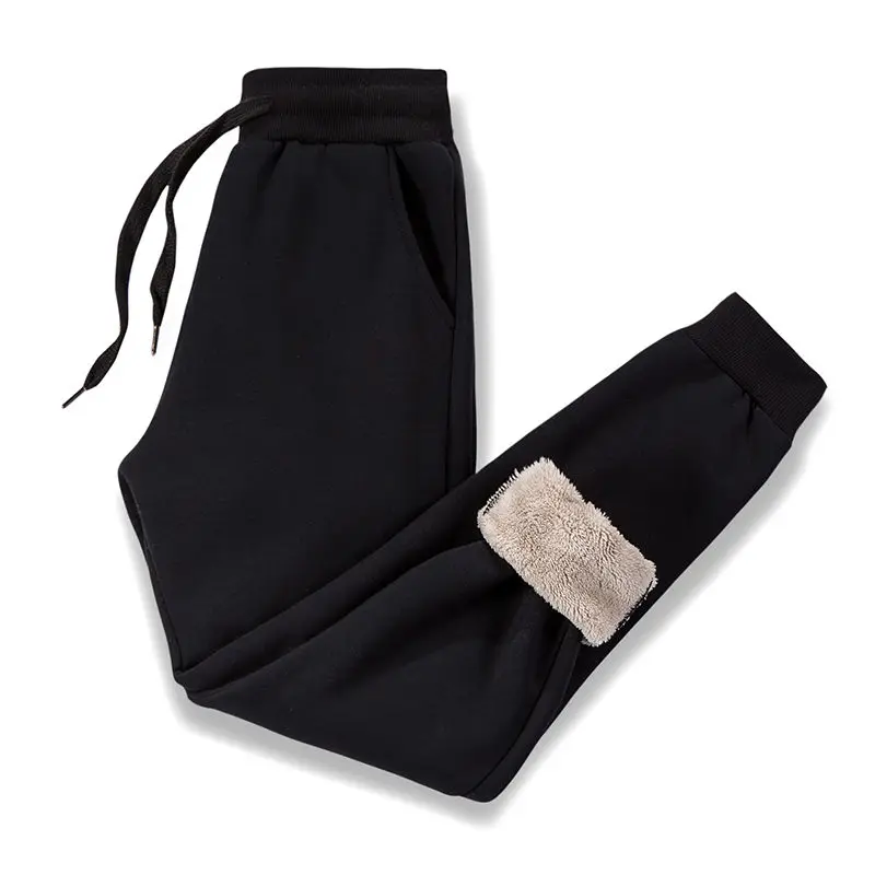 

2023 толстые флисовые Мужские штаны для бега, хлопковые брюки, мужские зимние теплые бархатные спортивные брюки, спортивный костюм, джоггеры на осень и зиму