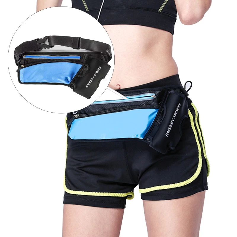 

Running Marathon Waist Bag Sports Climbing Hiking Racing Gym Fitness Lightweight Hydration Belt Water Bottle Hip Waist Pack