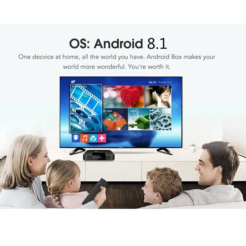 TX3 Мини Смарт ТВ коробка S905W 1 ГБ 8 четырехъядерный 2 4 ГГц WiFi Android медиаплеер tx3mini