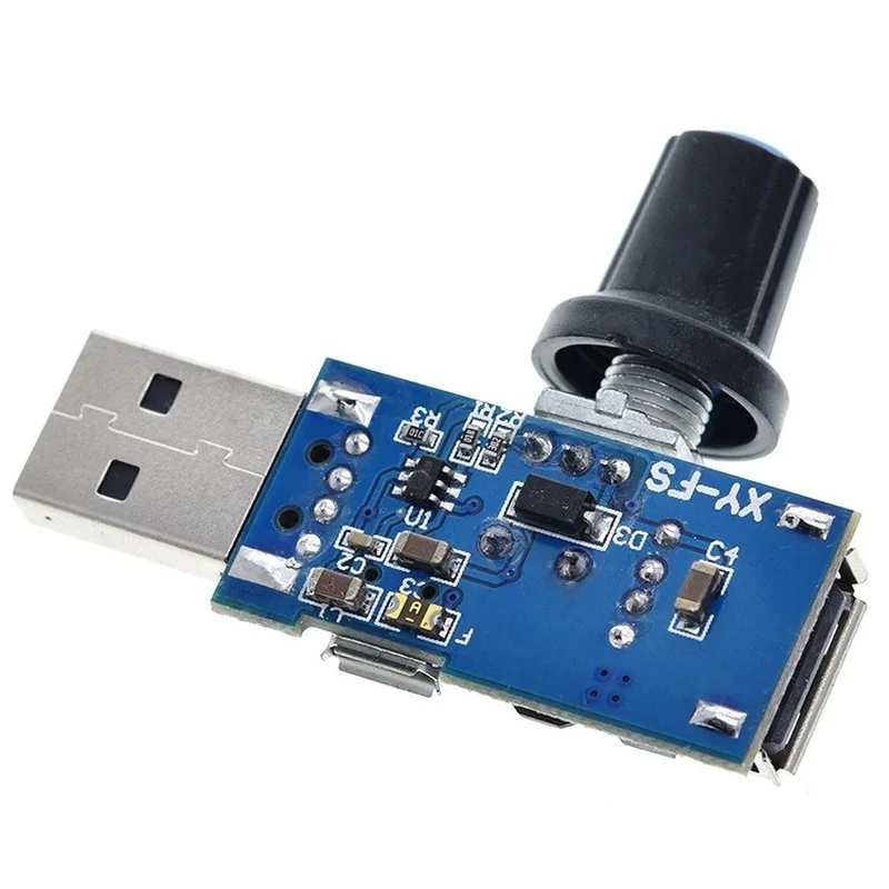 DC 5V Micro USB Fan Governor Wind Speed Controller Air Volume Regulator Cooling Mute Multifunction Noise Reduction Switch Module