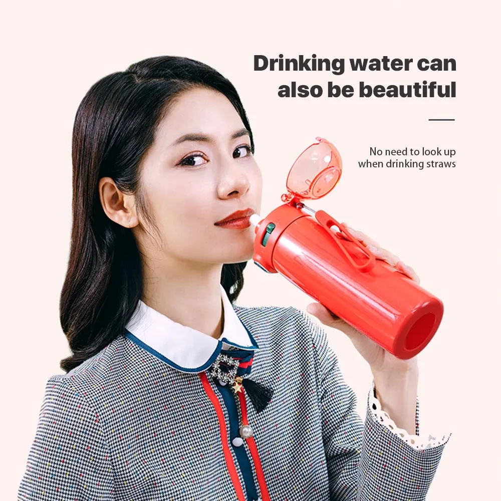

410ML Mini Stainless Steel Thermos Water Bottle Coffee Tea Milk Insulated Tumbler Bottle Travel Drink Mug Cute Small Thermal Cup