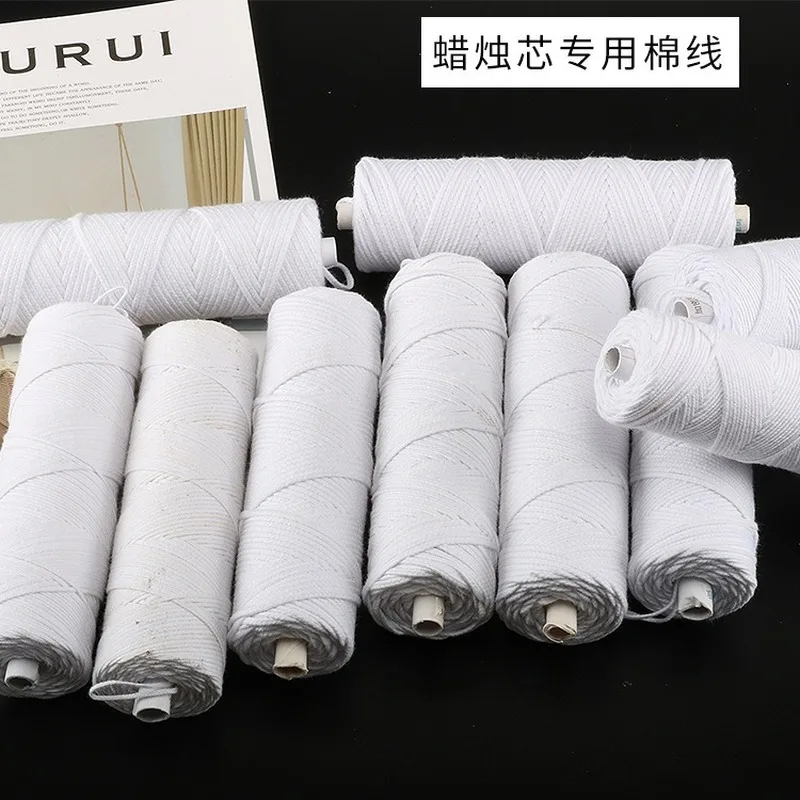 Ароматерапия свечи DIY Материал свеча ядро длинная хлопковая нить Цилиндрическая