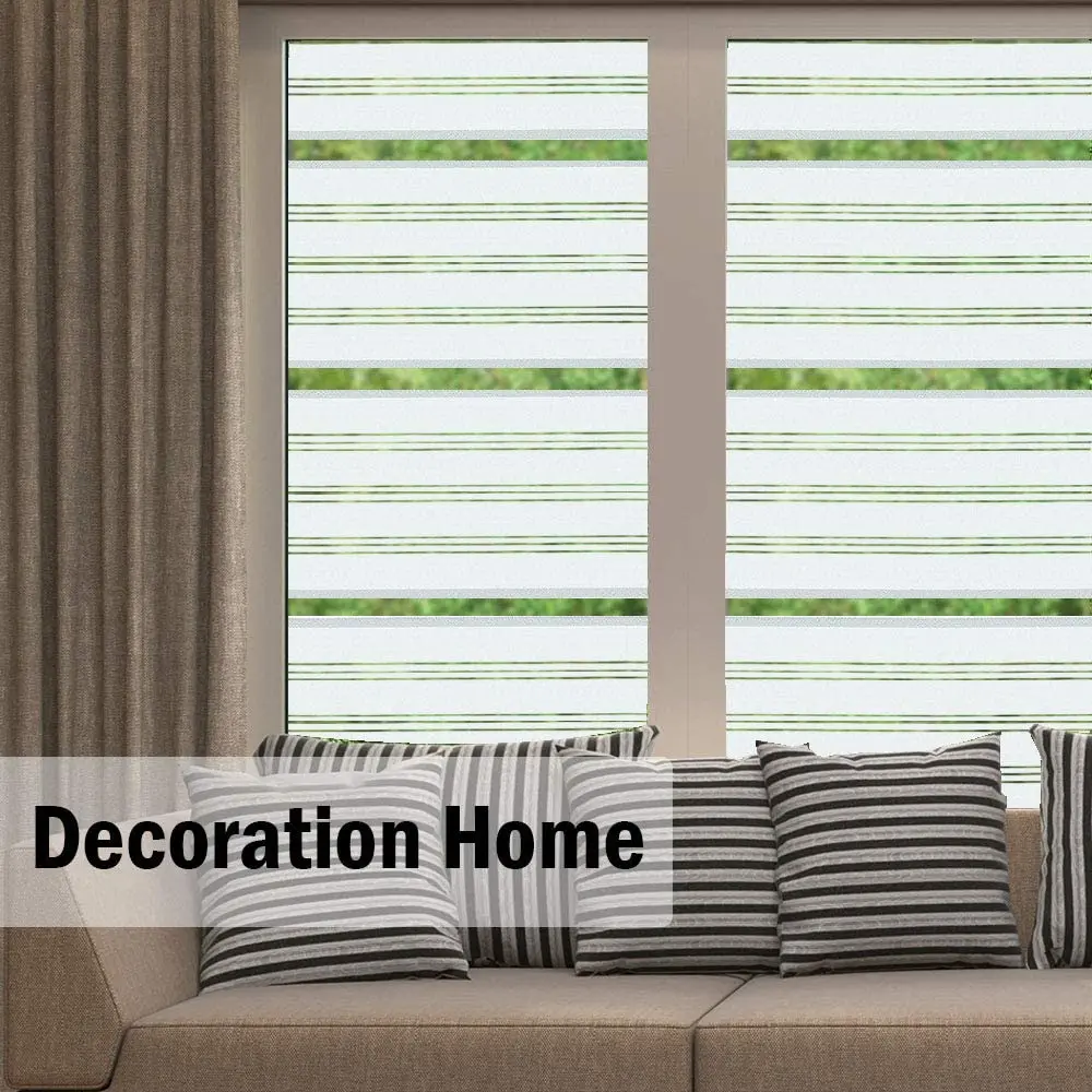 Оконная пленка BUNPIG в полоску статическое Приклеивание наклейки для