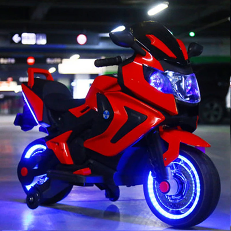 Детский Электрический мотоцикл детский трехколесный велосипед большой от 1 до 6