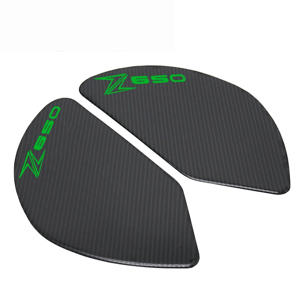 

3D carbon fiber sticker Tank Protective Pad Side Gas Knee Grip Traction Pads Protector Stickers For KAWASAKI Z650 2017 Z 650
