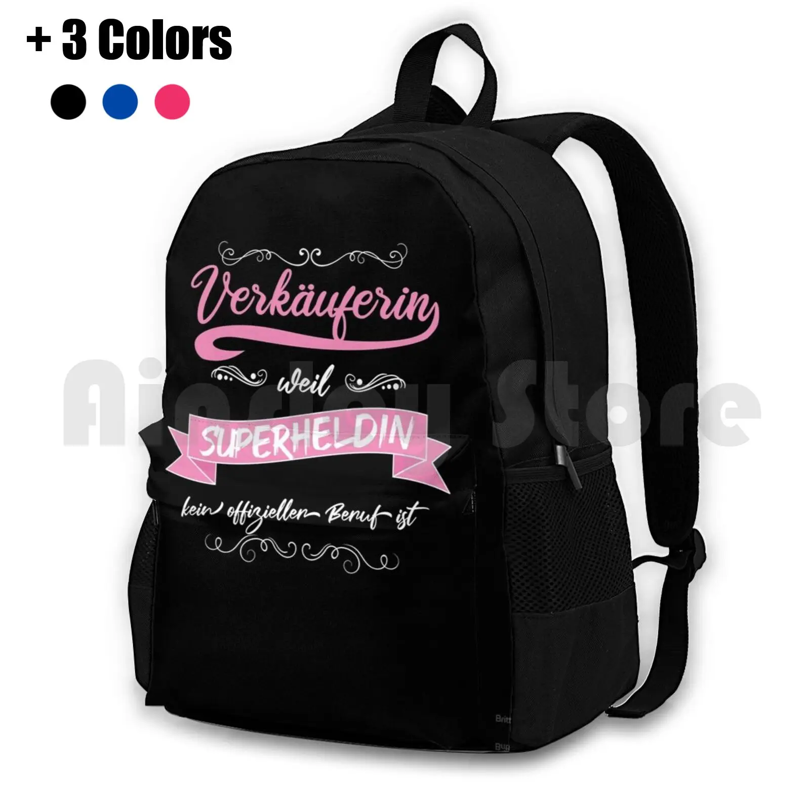 

Saleswoman Because Superhero Is Not A Job Outdoor Hiking Backpack Waterproof Camping Travel Saleswoman Retail Clerk Clerk