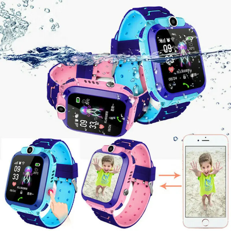 Camera Anti-Lost GPS SOS SIM Kids Smart Watch Waterproof Smartwatch Call Phone Sim For Android iOS Apple | Электроника