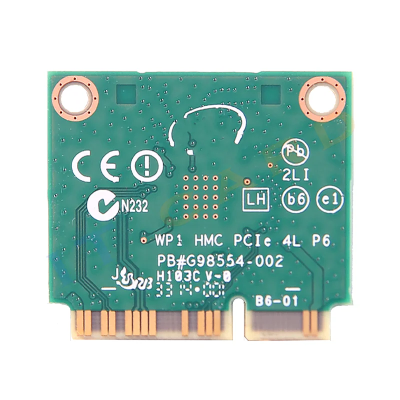 Двухдиапазонная беспроводная Wi-Fi карта 2 4 ГГц/5 ГГц Intel Wireless-AC 3160 3160HMW 802.11ac 433 Мбит/с