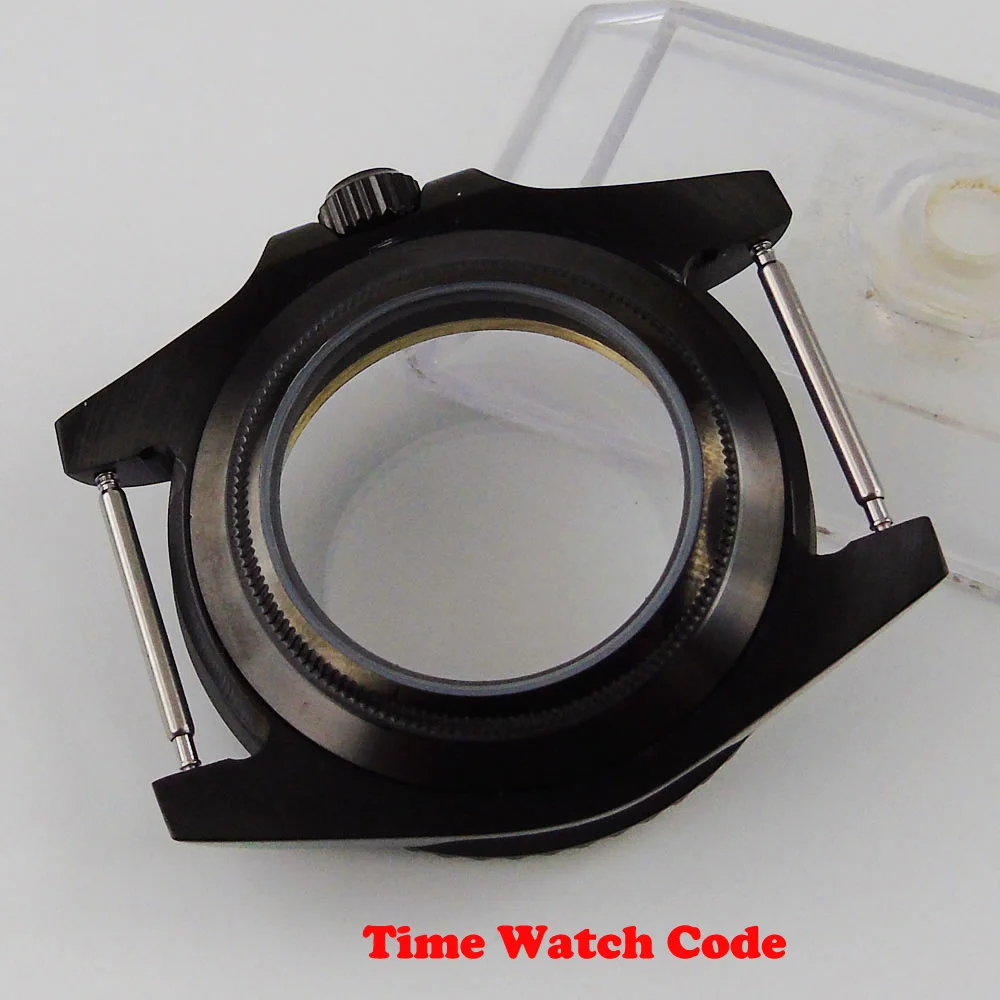 40 мм с PVD покрытием черный мужской чехол для часов подходит Miyota 8215 ETA 2836