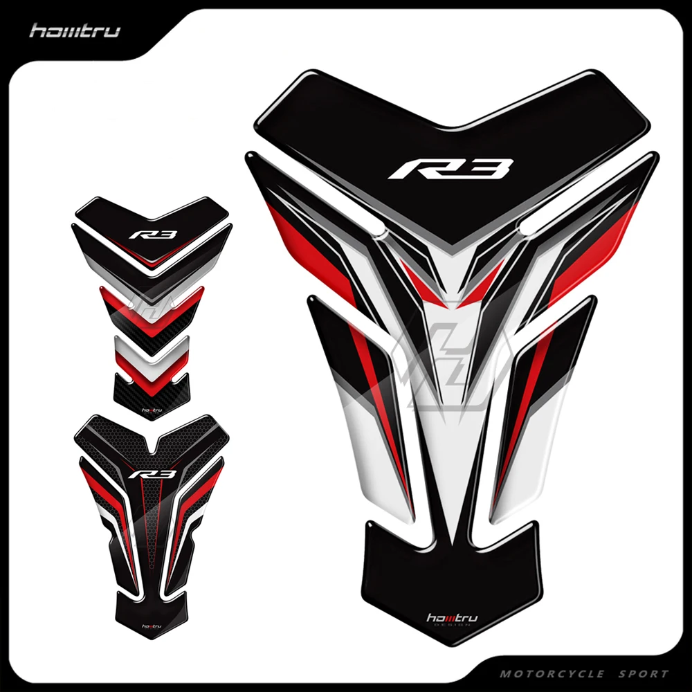 

3D Motorcycle Tank Pad Protector Case for Yamaha YZF R3 From 2015