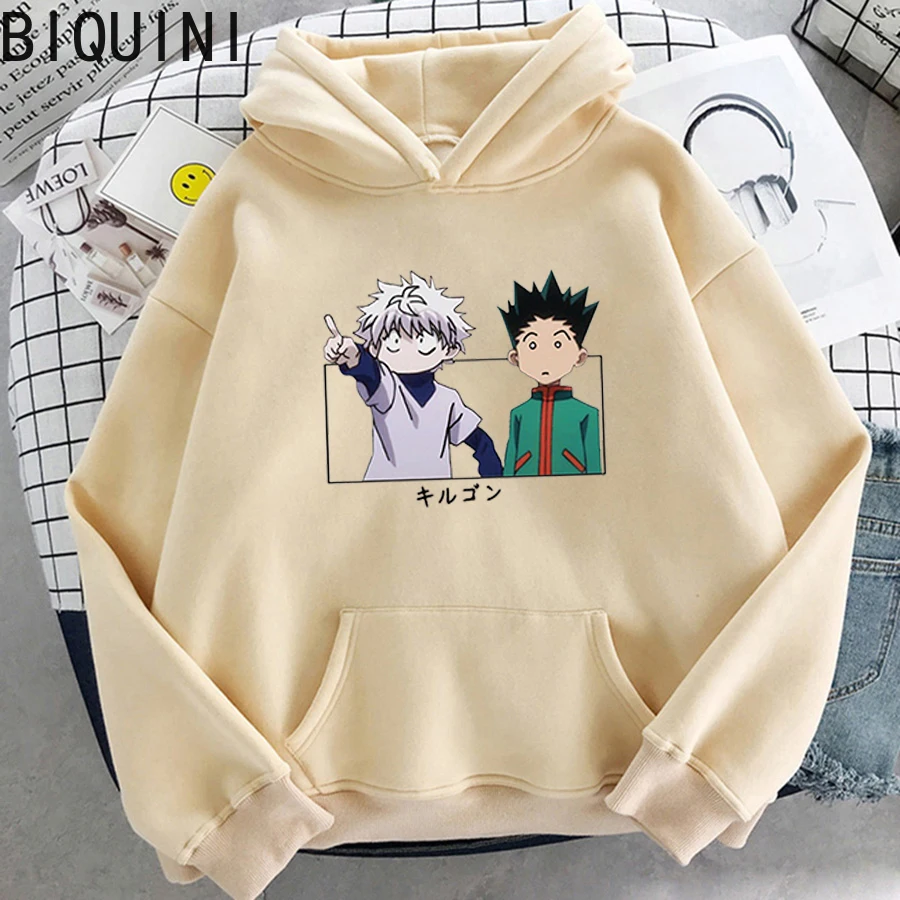 Худи Killua Свитшот унисекс в стиле ретро Женский свитшот с длинным рукавом и