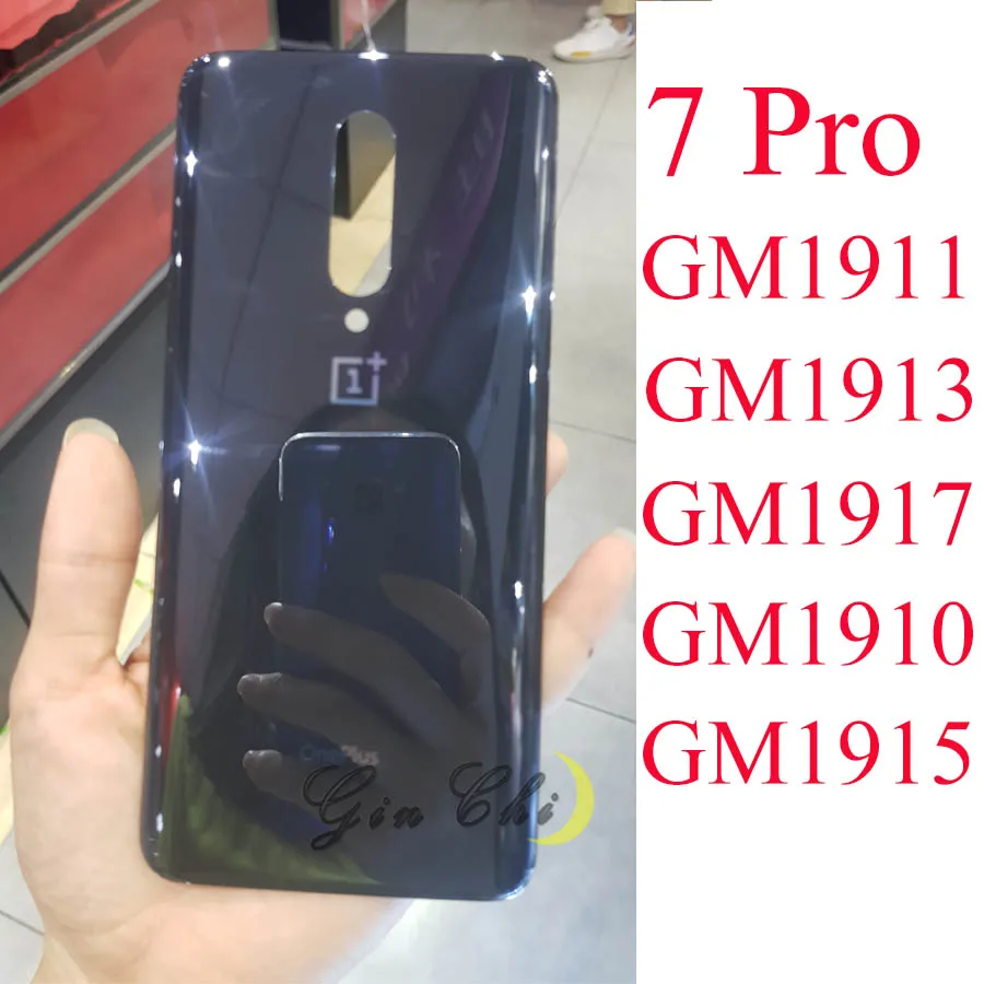 Новинка для OnePlus 7 крышка для батареи задняя крышка для Oneplus 7 Pro задняя крышка для батареи 1+ 7 Чехол для корпуса с клеем GM1915 чехол