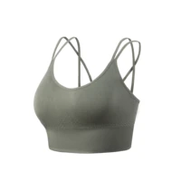 womens sports shockproof fitness bra top running gym push up yoga push up seamless bra sexy underwear close up backless bra